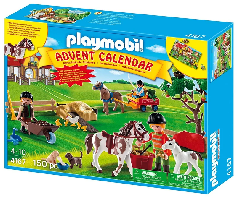 PLAYMOBIL 4167 Advent Calendar Pony Farm with Great Additional Surprises