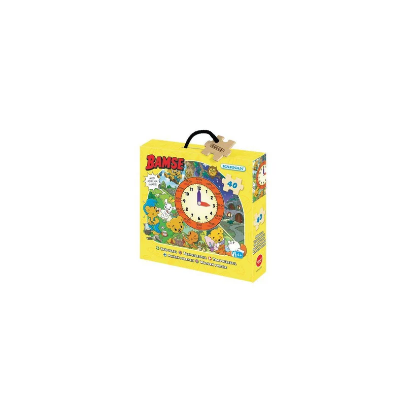 Pussel Bamse Klockan 40 bitar