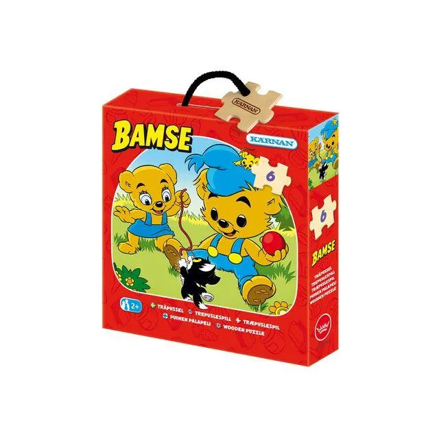 Träpussel Bamse 6 bitar