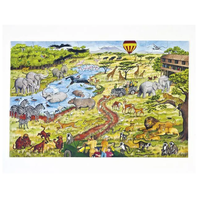 Golvpussel afrika 60x40cm