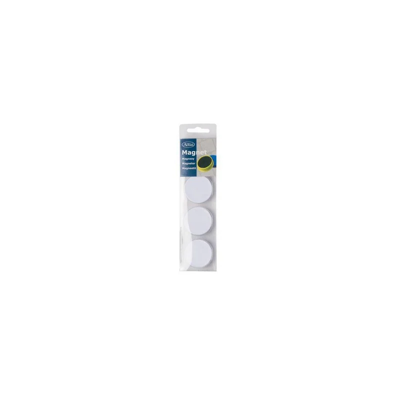 Magnetknappar ACTUAL 40 mm vit 4/fp