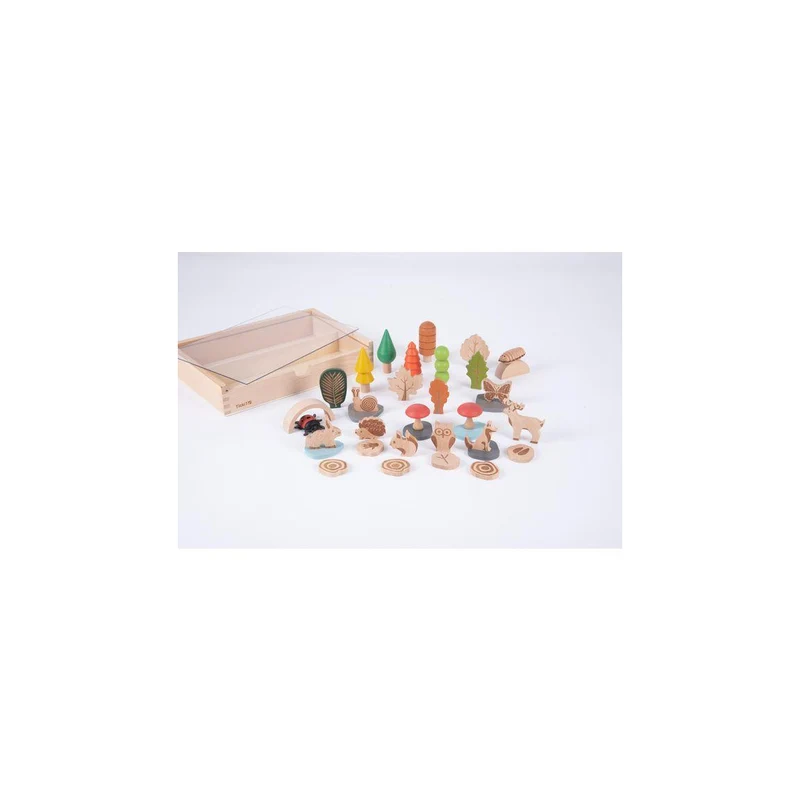 Träfigurer skog och djur 36/fp