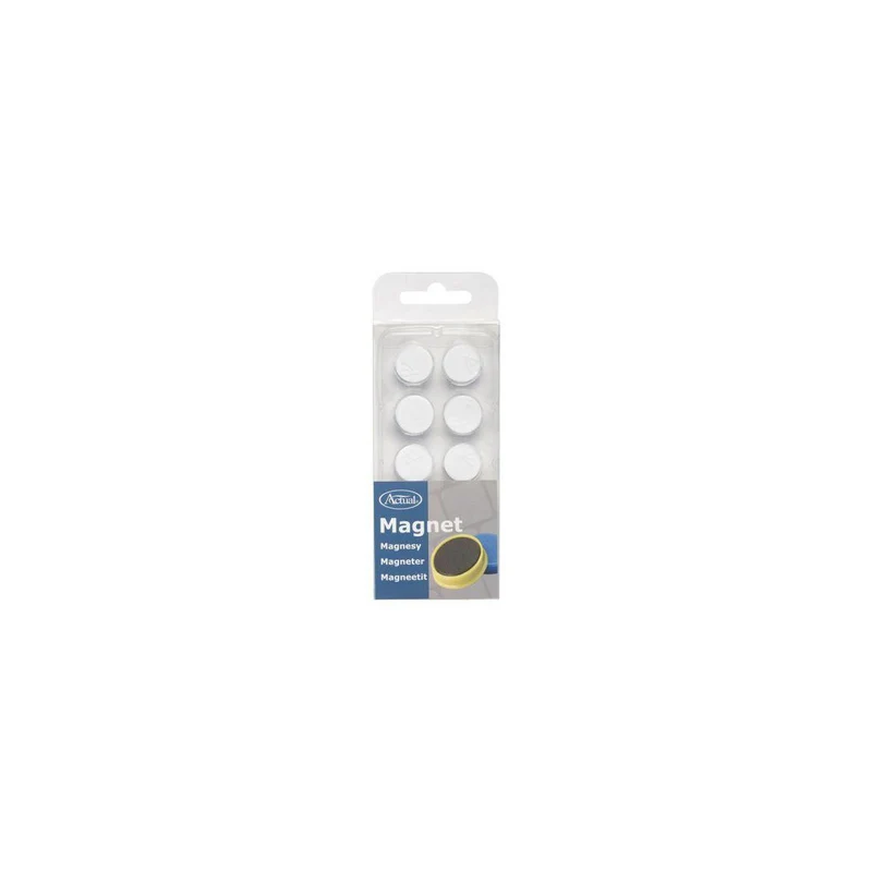 Magnetknappar ACTUAL 16mm vit 10/fp