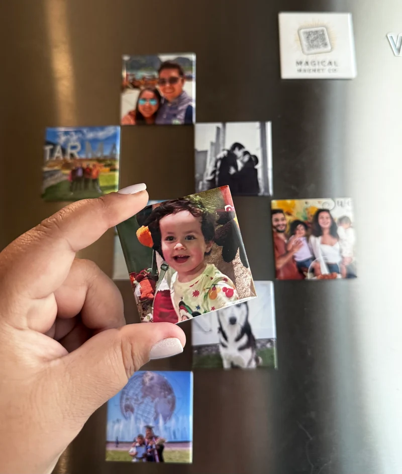 Square magnets - set of 9