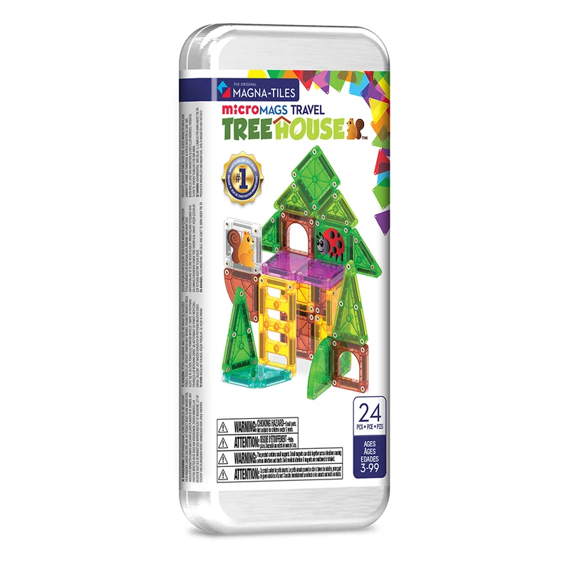 MAGNA-TILES microMAGS Tree House 24 Piece Travel Set
