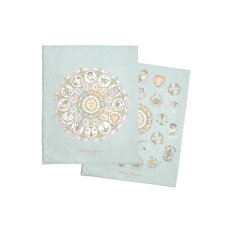 Atelier Choux Reversible Quilt - Zodiac Blue 130X100Cm