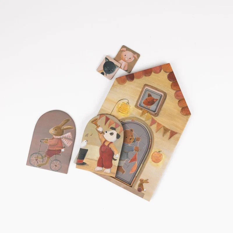 Egmont Toys Multi Layered Puzzle Friends in a House