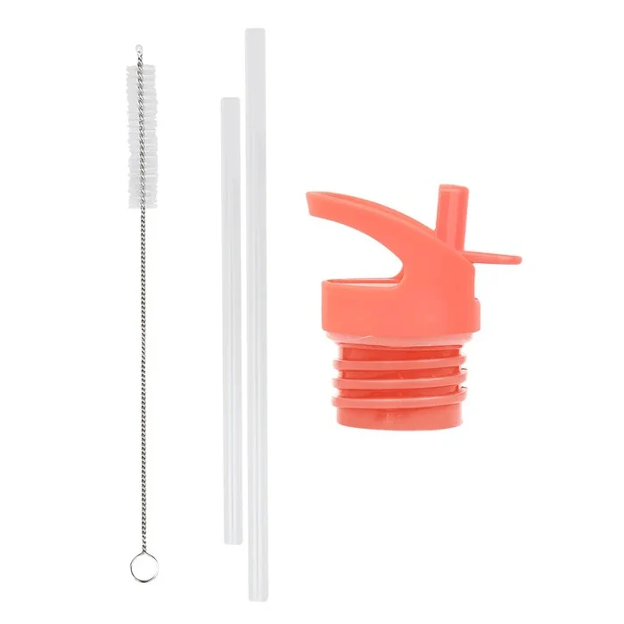 A Little Lovely Company Lid, Straw & Brush Set: Fun