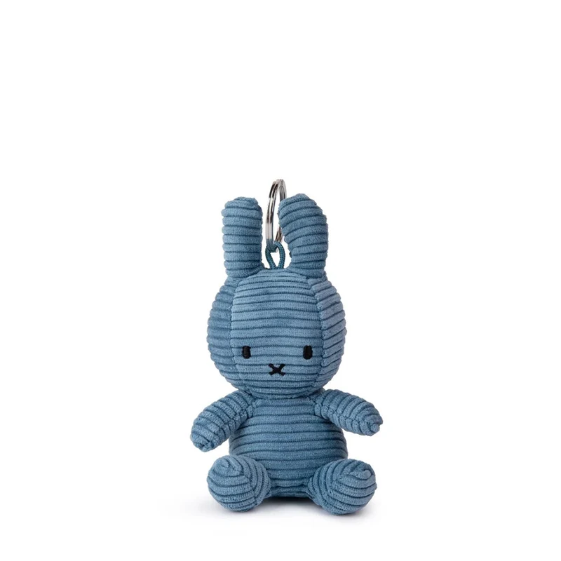 Miffy Keychain Eco Corduroy - Aviator Blue - 10 cm - 4"