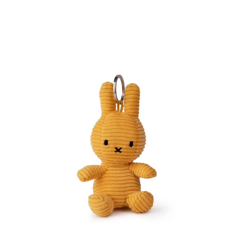 Miffy Keychain Eco Corduroy - Yellow - 10 cm - 4"