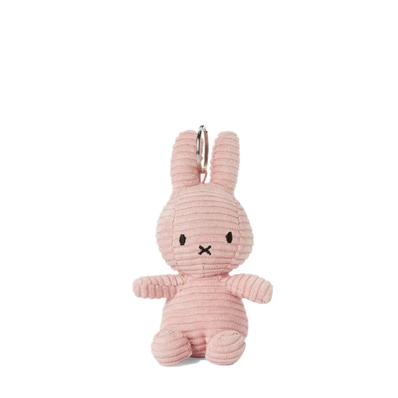 Miffy Keychain Eco Corduroy - Pink - 10 cm - 4"