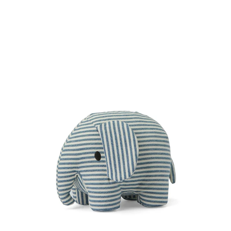 Miffy Elephant Denim Stripe - Denim - 23 cm - 9"