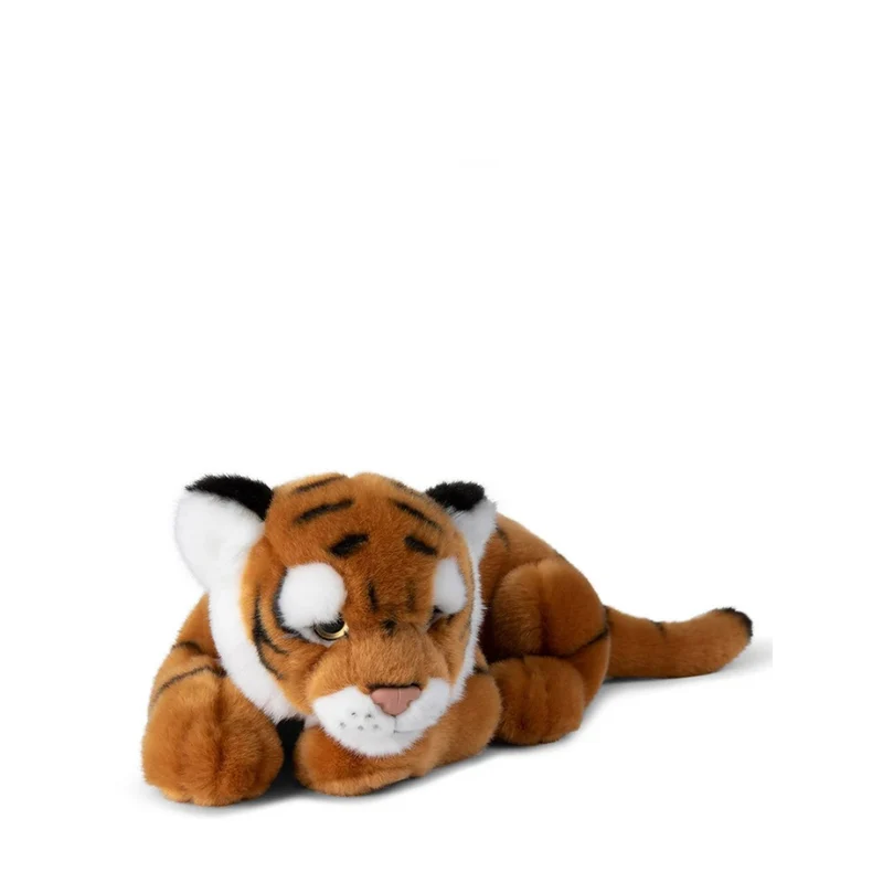 WWF Tiger Lying - Brown / Yellow - 30 cm - 12"