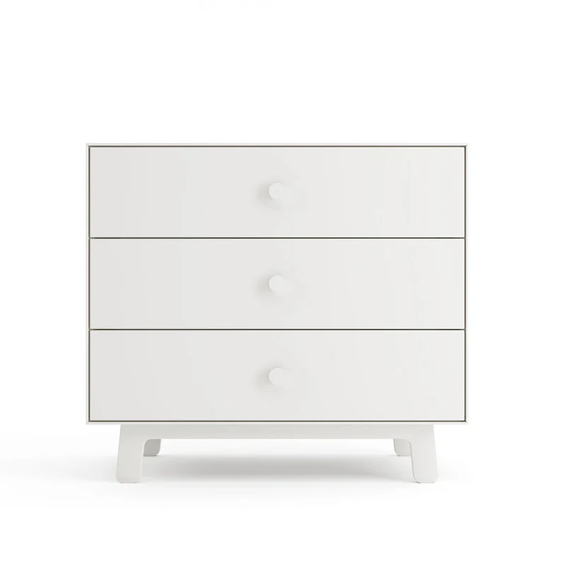 Oeuf 3 Drawer Dresser White - Sparrow Base (Pre-Order; Est. Delivery in 6-10 Weeks)