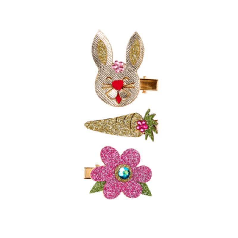 Souza Hair Claws Rabbit (3 pcs/Card, 1 Card)