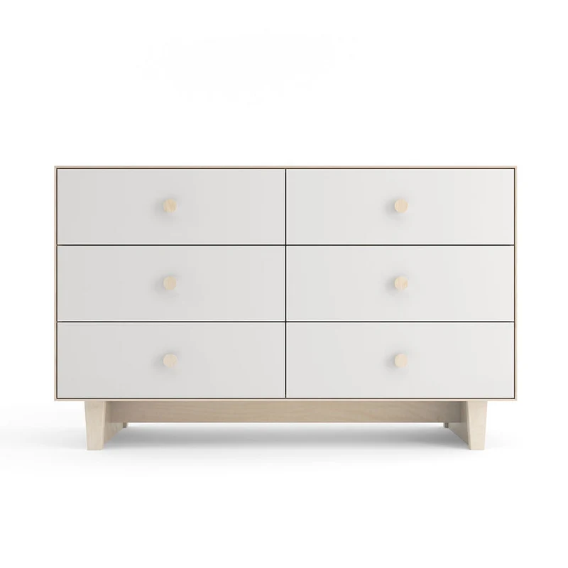 Oeuf 6 Drawer Dresser Birch - Rhea Base (Pre-Order; Est. Delivery in 6-10 Weeks)