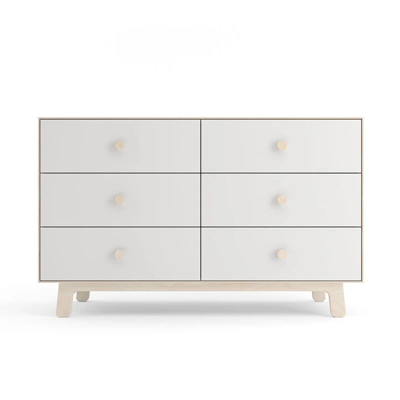 Oeuf 6 Drawer Dresser Birch - Sparrow Base (Pre-Order; Est. Delivery in 6-10 Weeks)