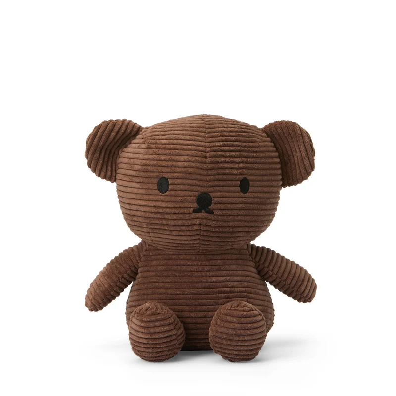 Miffy Boris Bear Corduroy Brown - 24 cm