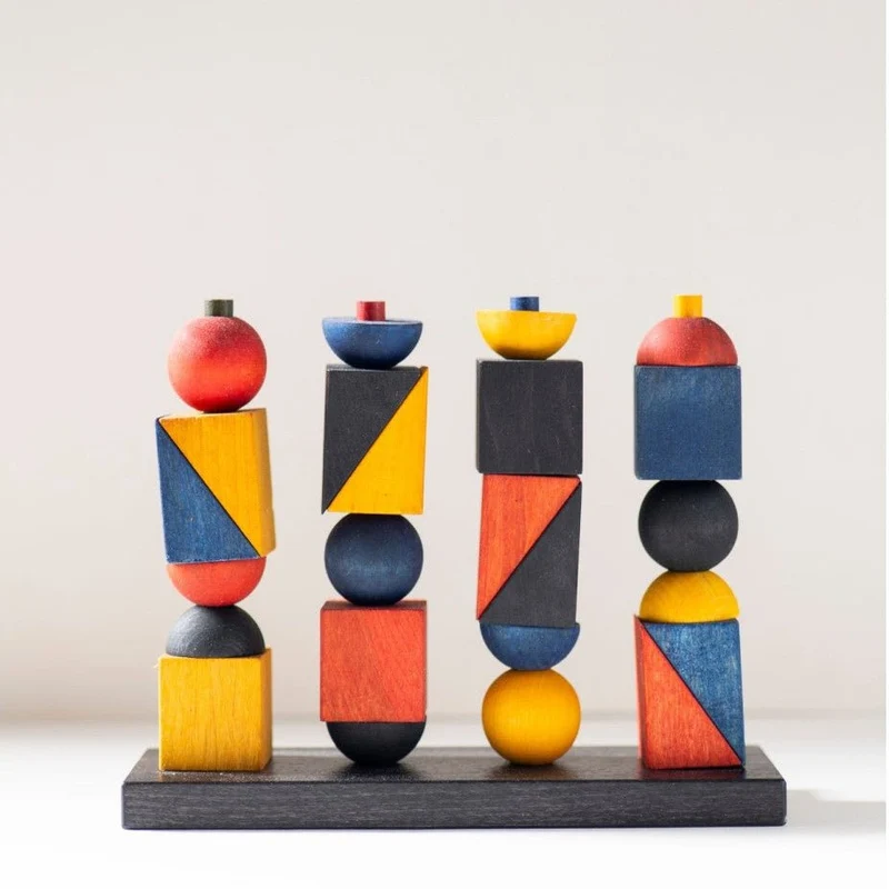 Montessori Inspirerad Modern Stapel Leksak X