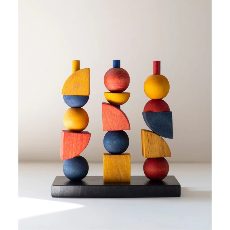Montessori Inspirerad Modern Stapel Leksak Y