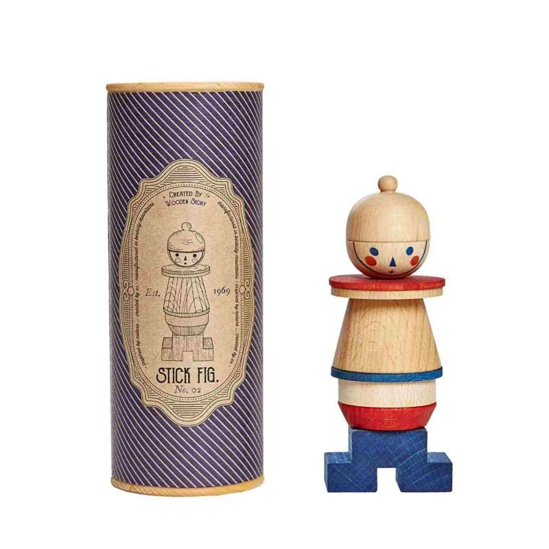Wooden Story LALA figurpussel – blå