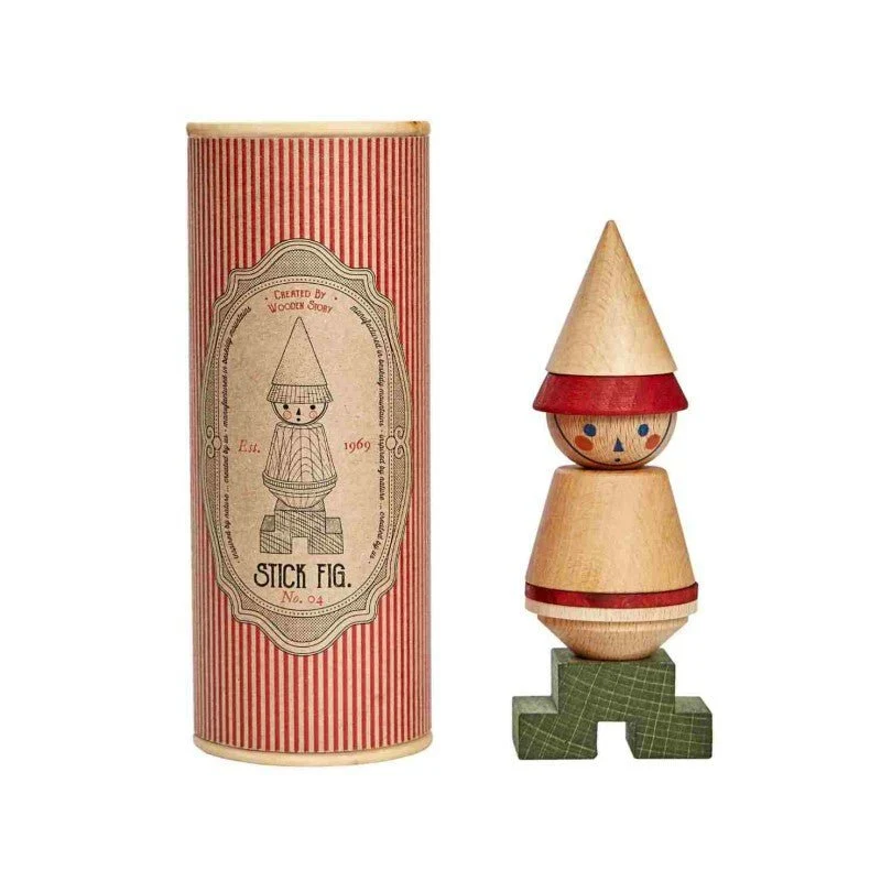 Wooden Story LALA figurpussel – röd