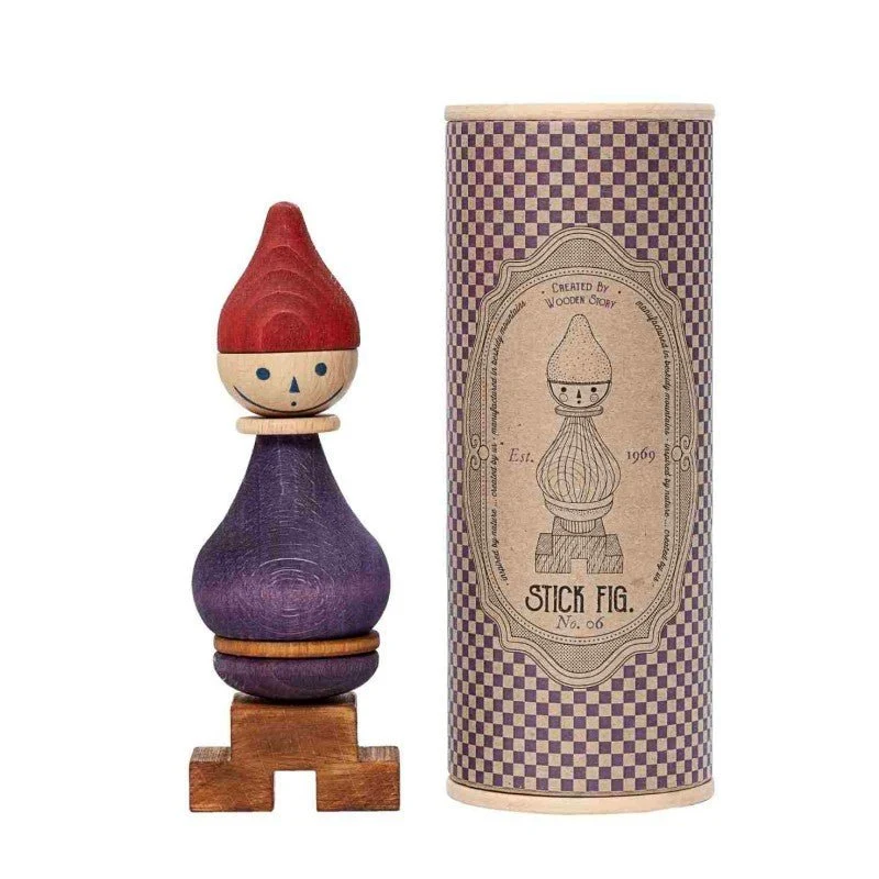 Wooden Story LALA figurpussel – lila