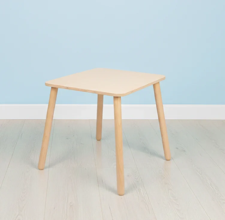 Montessori Kinder Tisch aus Holz – Kreativplatz für Kinder ab 2 Jahren