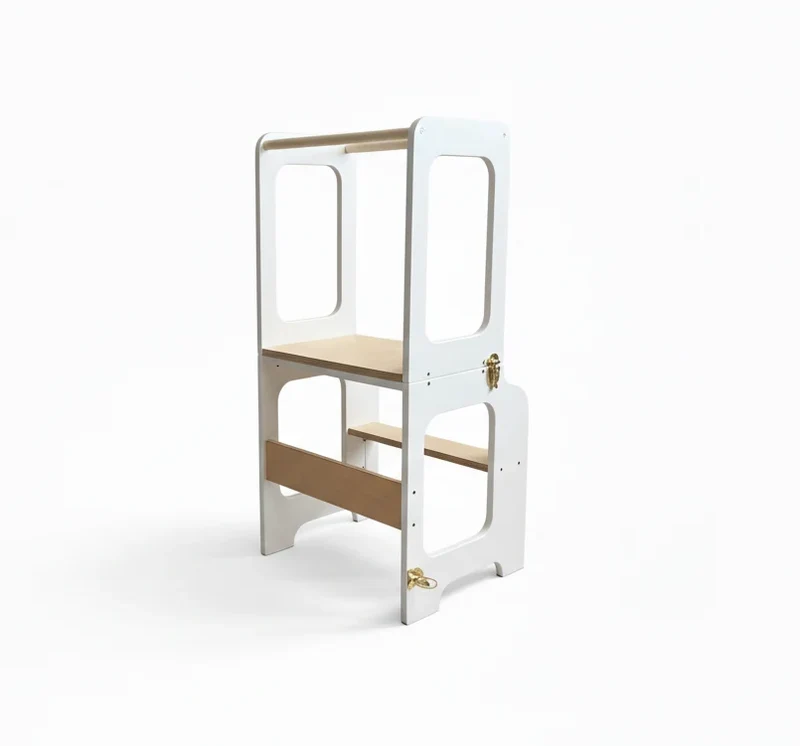 2-in-1 Lernturm & Kindertisch aus Holz