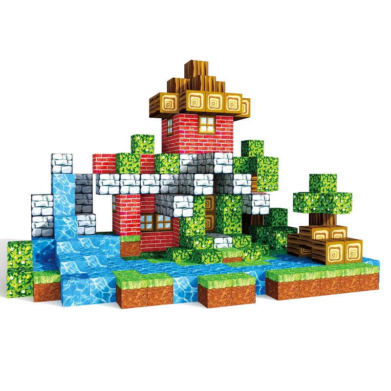 Magnetbausteine Pixel-Welt 2 cm – Kreatives 3D-Bauset für Kinder
