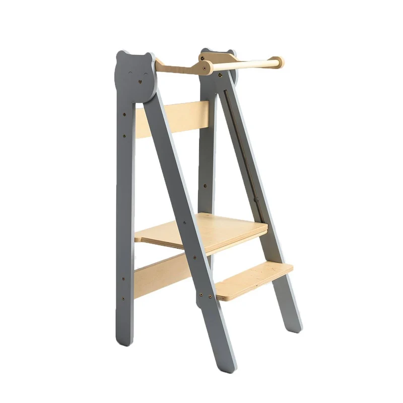 Montessori Lernturm klappbar – Höhenverstellbar & platzsparend