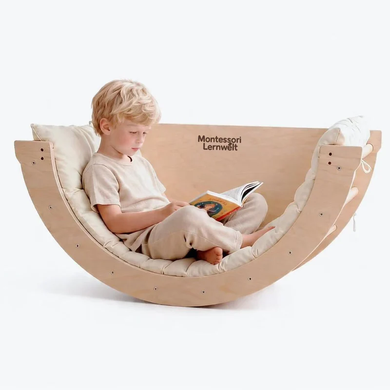 Montessori Kletterbogen 6-in-1 – Krabbeltunnel & Sensoriktisch