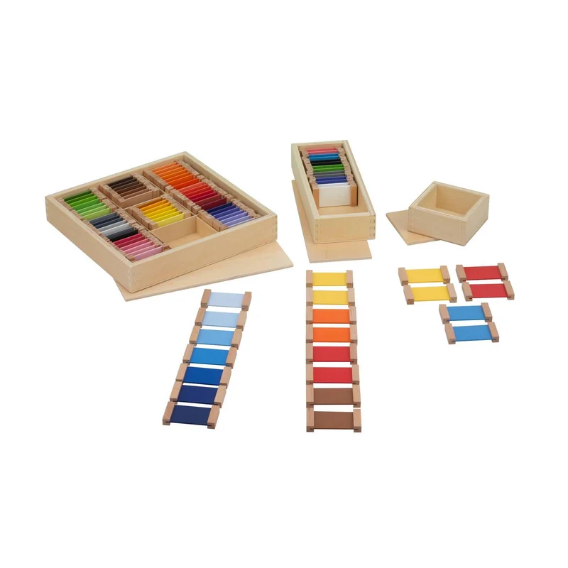 Montessori Farbtäfelchen Komplettset – Farben lernen & sortieren