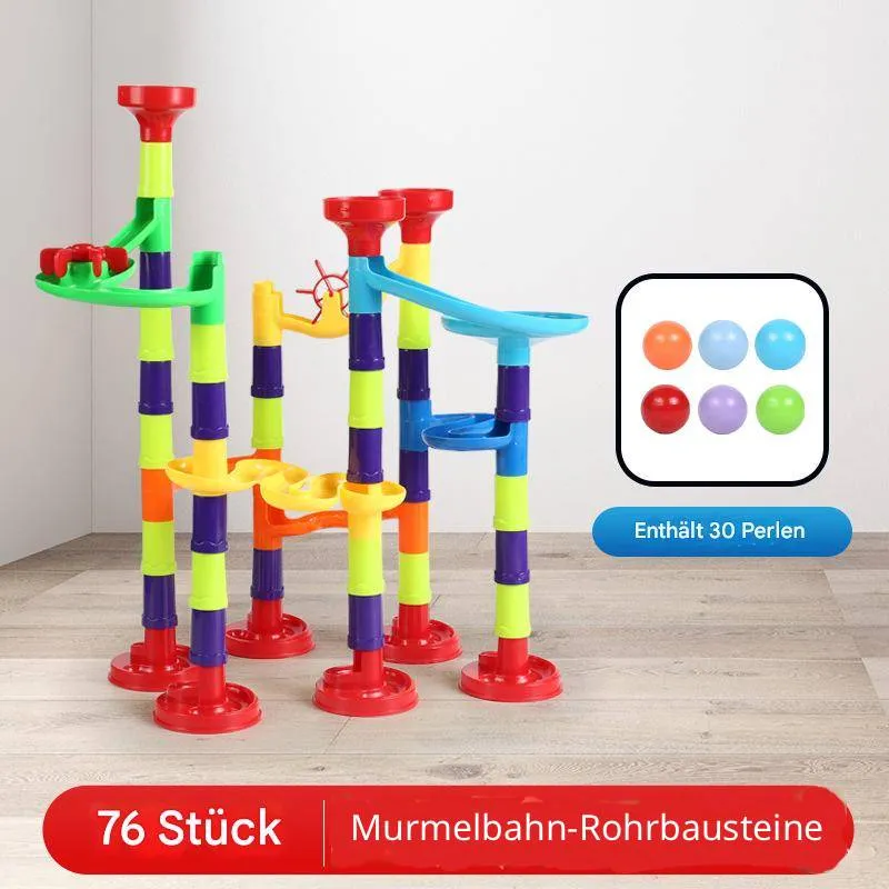 Kugelbahn-Bausteine Set aus ABS-Kunststoff für Kinder