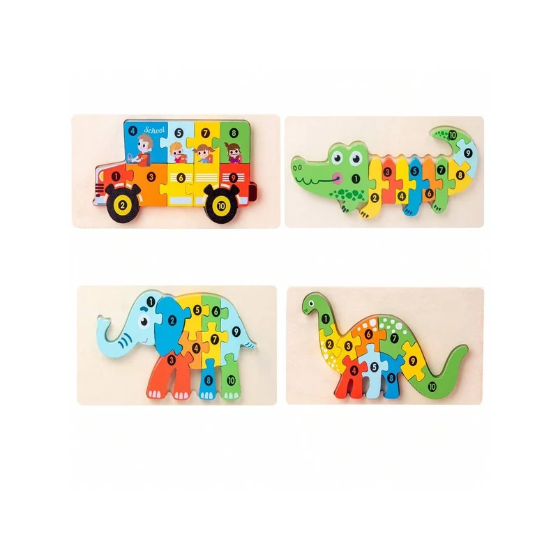 Montessori Holzpuzzles für Kleinkinder