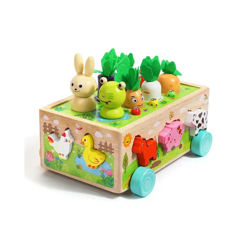 Karotten Steckspiel Holz Montessori