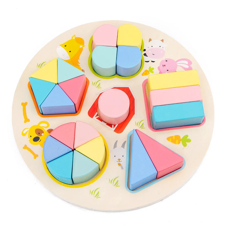 Montessori Formen Steckspiel aus Holz – Farben & Formen Lernspiel für Kleinkinder