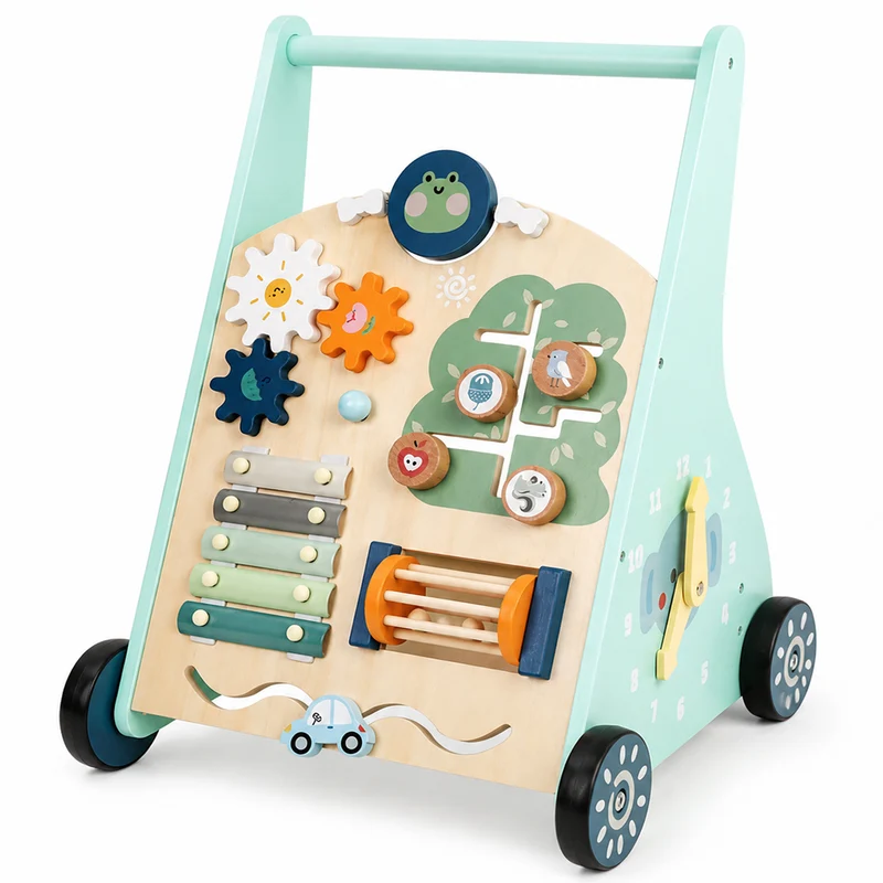 Montessori Lauflernwagen aus Holz – Motorikspielzeug für erste Schritte