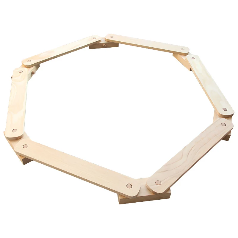 Montessori Balancierstrecke aus Holz – Modulares Balance Board Set