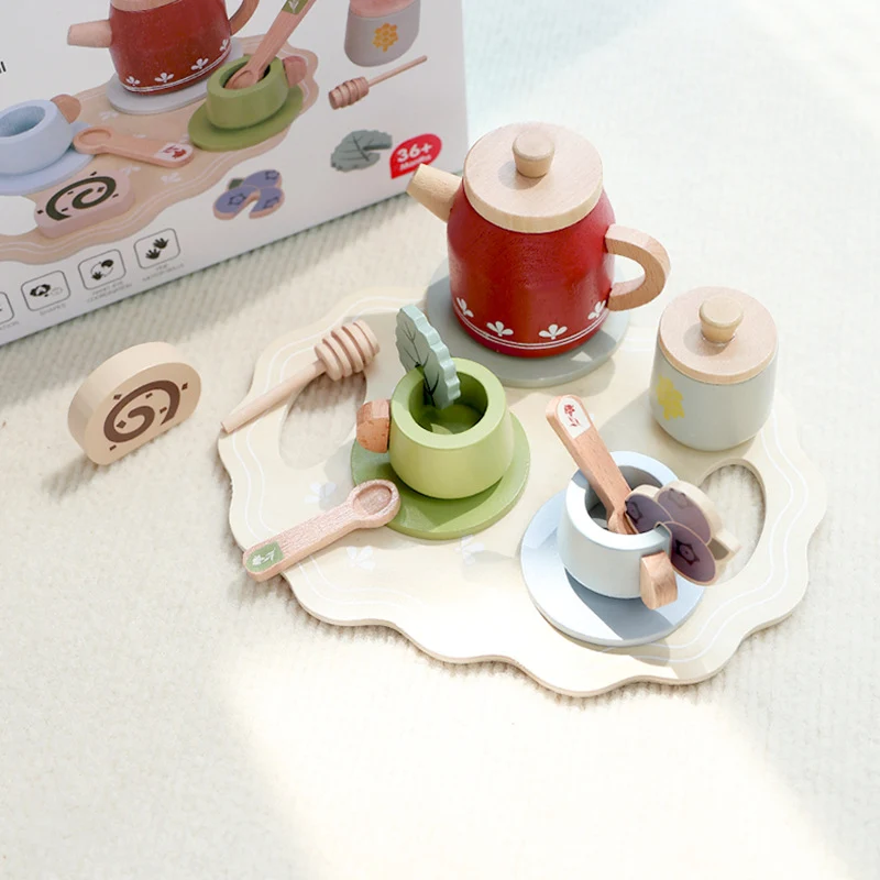 Holz Tee Set Kinder – Nachmittagstee Spielset