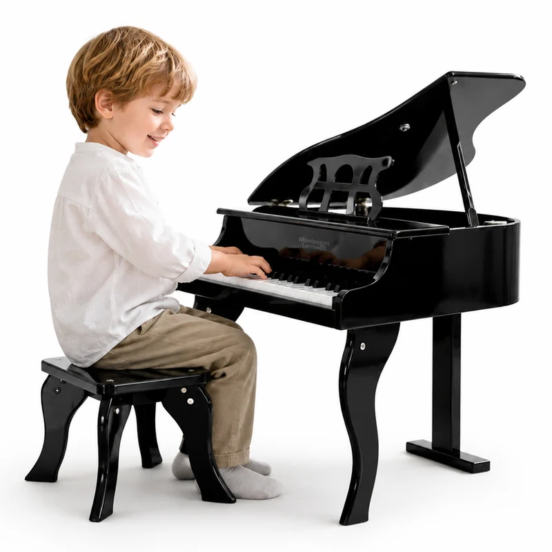 Kinderklavier mit Hocker – 30 Tasten Mini-Flügel für Kinder