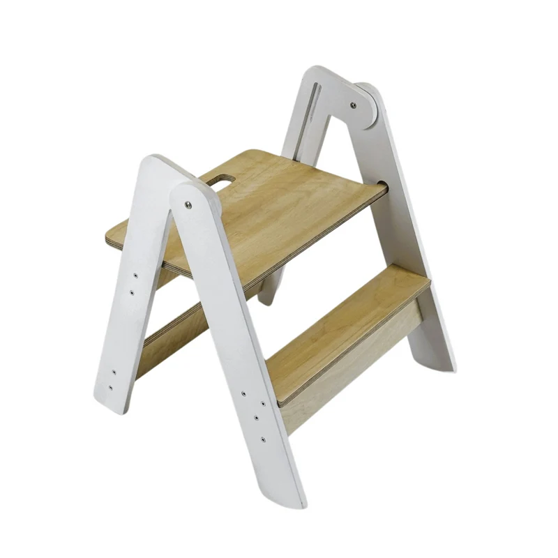 Klappbarer Tritthocker für Kinder – Platzsparend & Stabil aus Holz