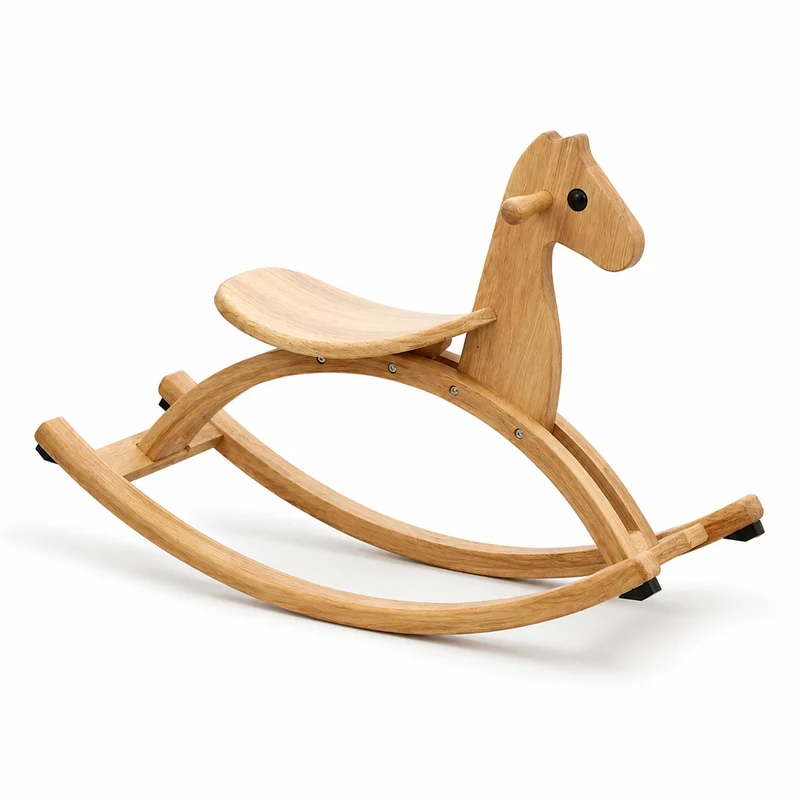 Montessori Schaukelpferd aus Massivholz