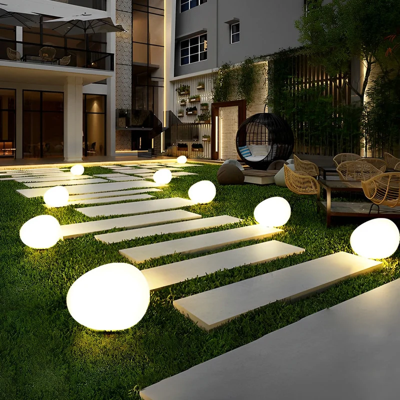 Utomhusbelysning Modern LED Sten Trädgårdslampa