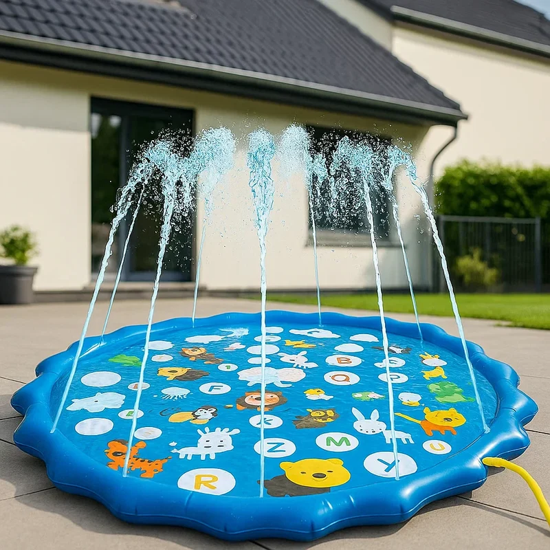 Barn Utomhus Simbassäng PVC Regnbågs Sprinkler