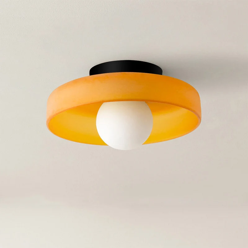 Taklampa Modern Rund Glasarmatur