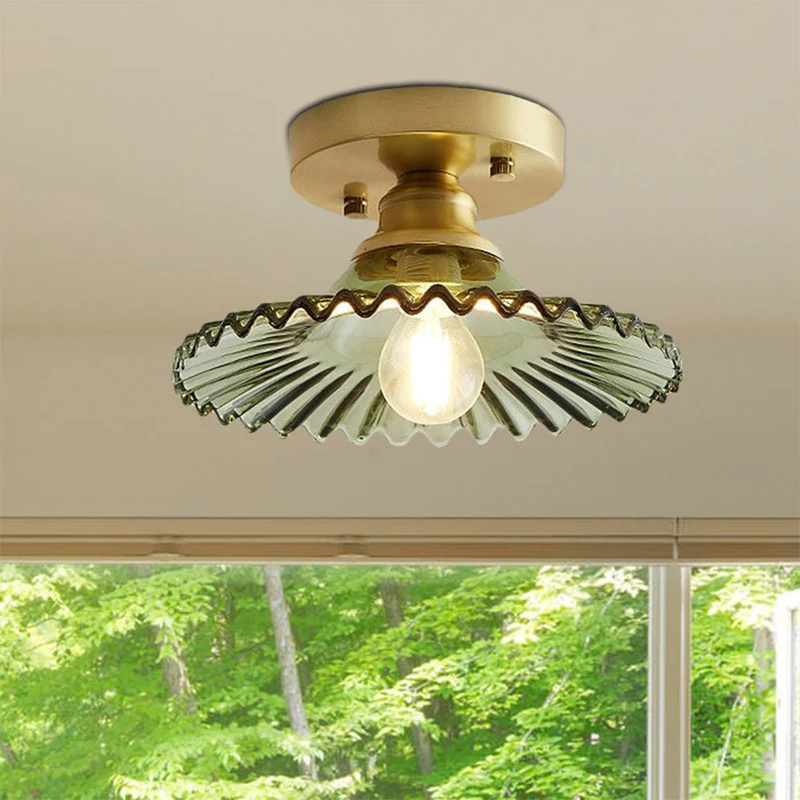 Taklampa Modern Glas Semi Flush Lampa