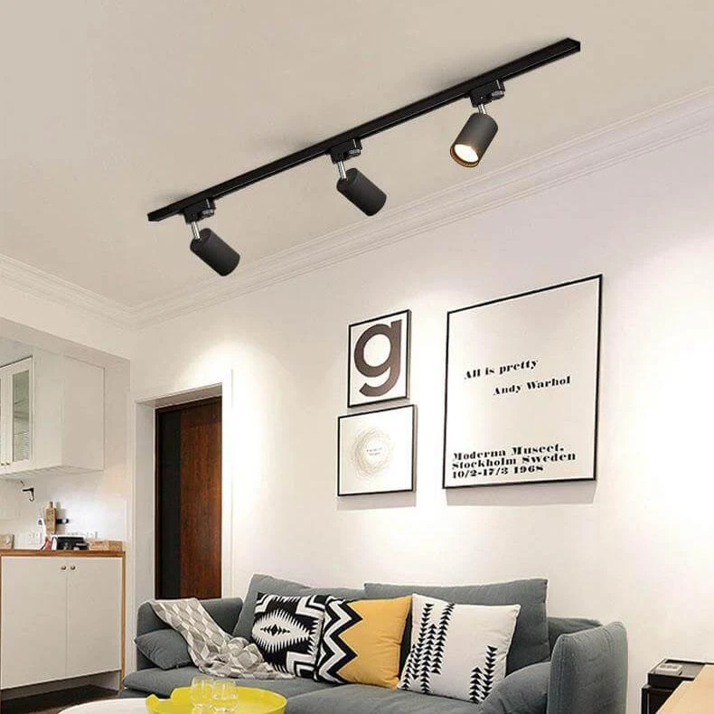 Taklampa Modern Svart Metall Spotlights