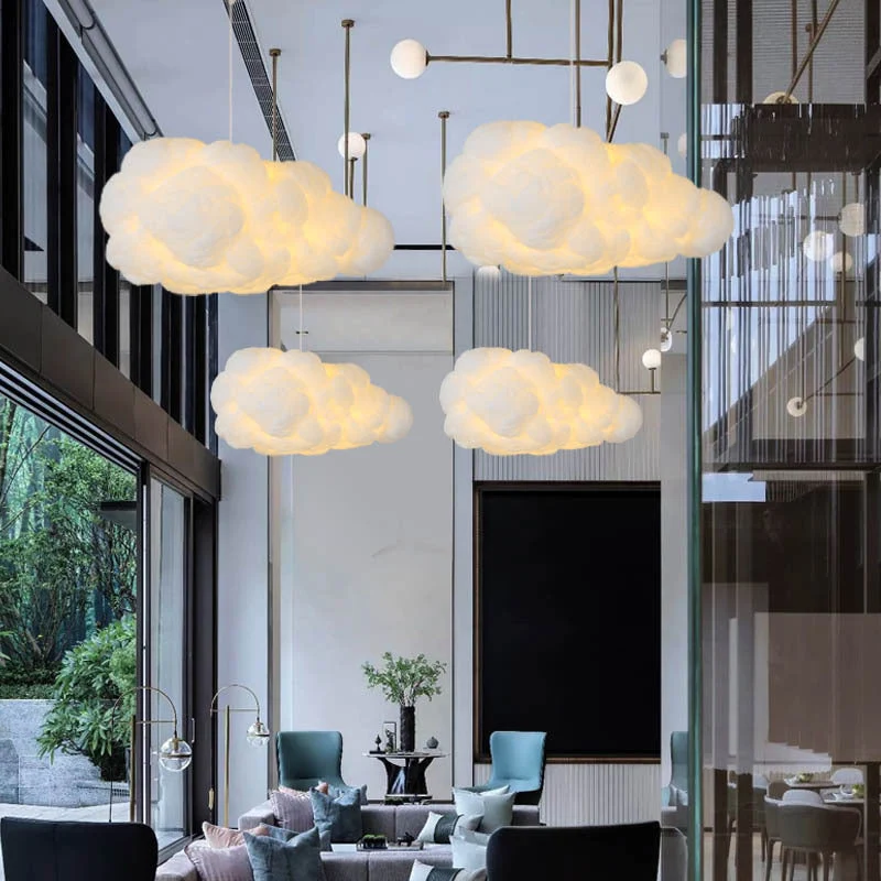 Pendellampa Moln Design Textil Taklampa