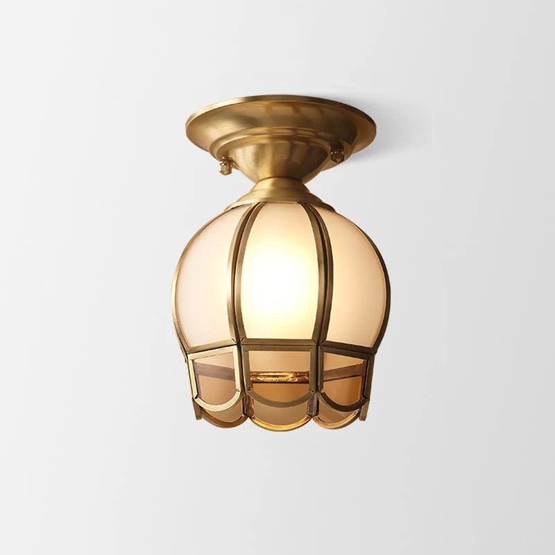 Taklampa Brons Metall Flush Mount Fixture